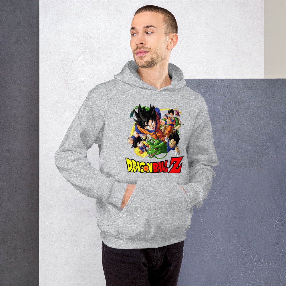 Dragon Ball Z Unisex Hoodie Goku, Vegeta, Gohan, Goten Graphic Anime Hoodie