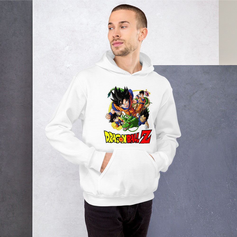 Dragon Ball Z Unisex Hoodie Goku, Vegeta, Gohan, Goten Graphic Anime Hoodie