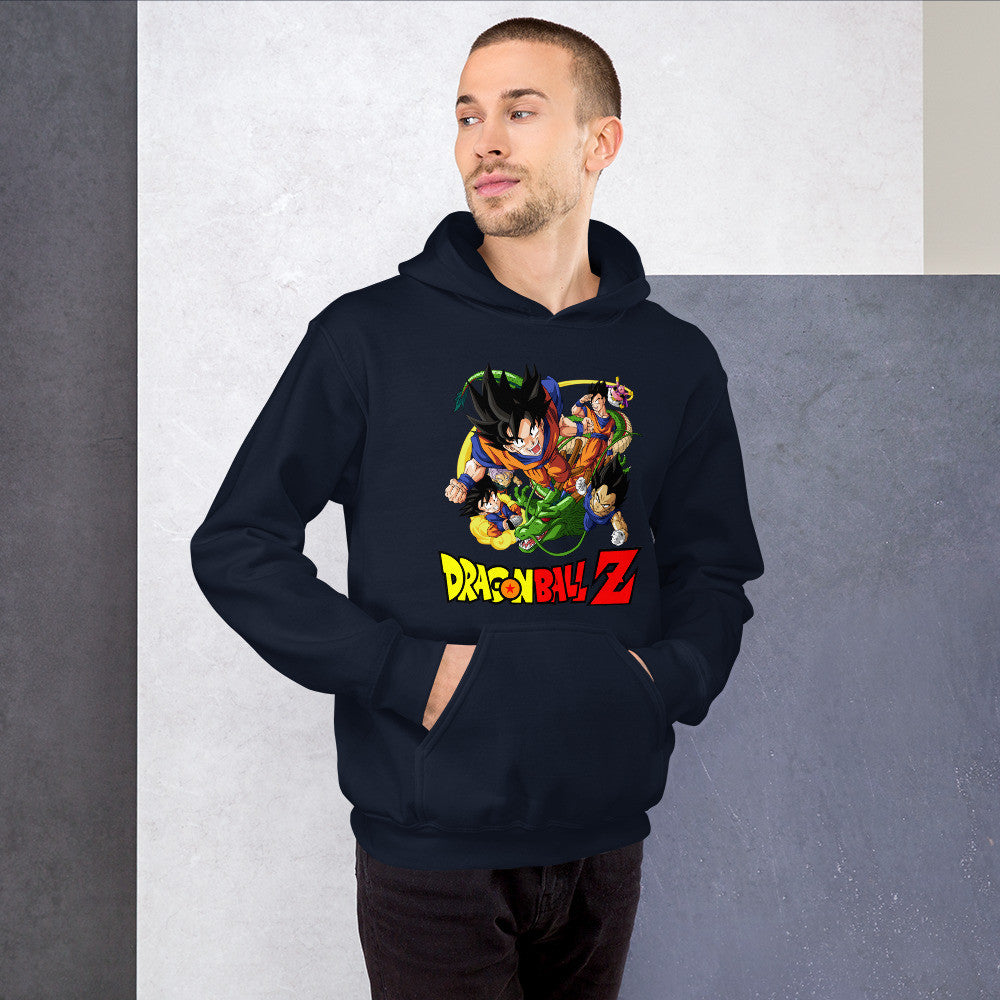 Dragon Ball Z Unisex Hoodie Goku, Vegeta, Gohan, Goten Graphic Anime Hoodie