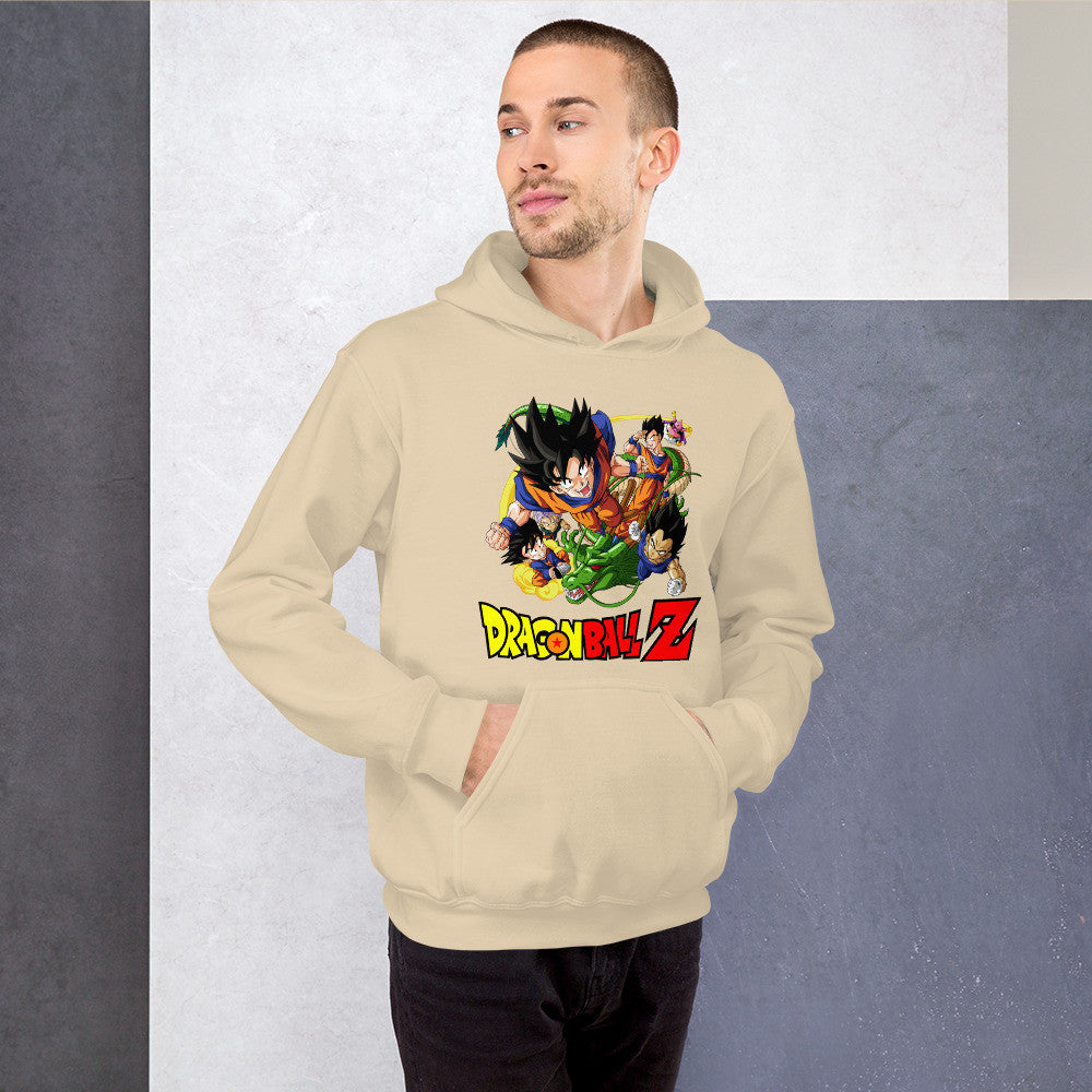 Dragon Ball Z Unisex Hoodie Goku, Vegeta, Gohan, Goten Graphic Anime Hoodie