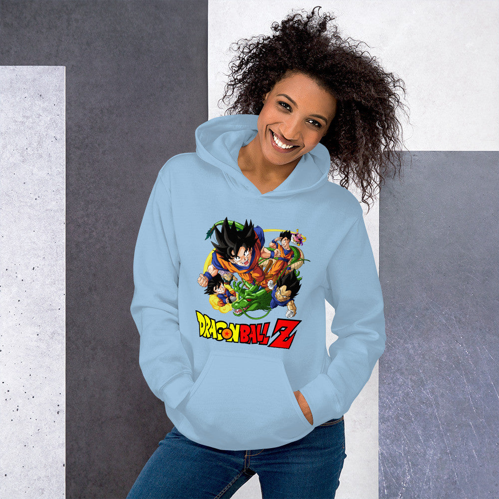 Dragon Ball Z Unisex Hoodie Goku, Vegeta, Gohan, Goten Graphic Anime Hoodie