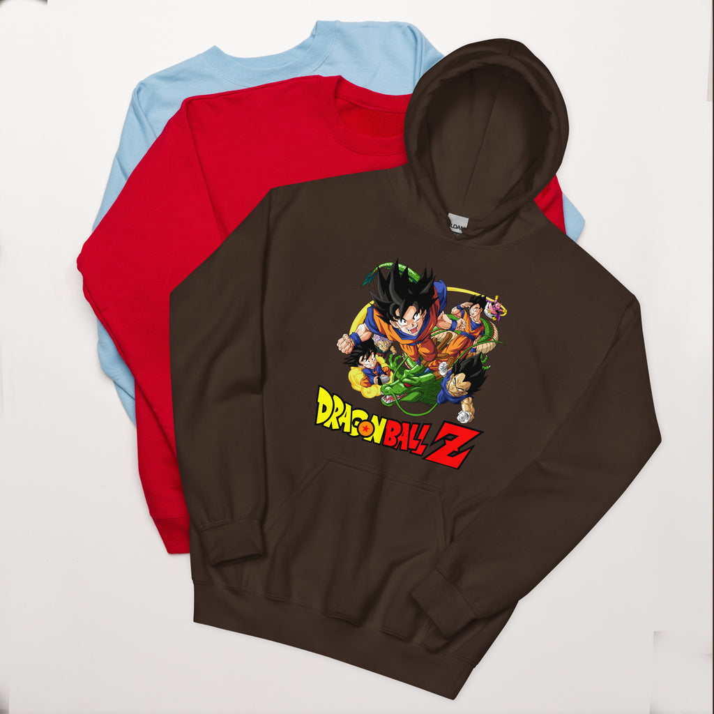 Dragon Ball Z Unisex Hoodie Goku, Vegeta, Gohan, Goten Graphic Anime Hoodie