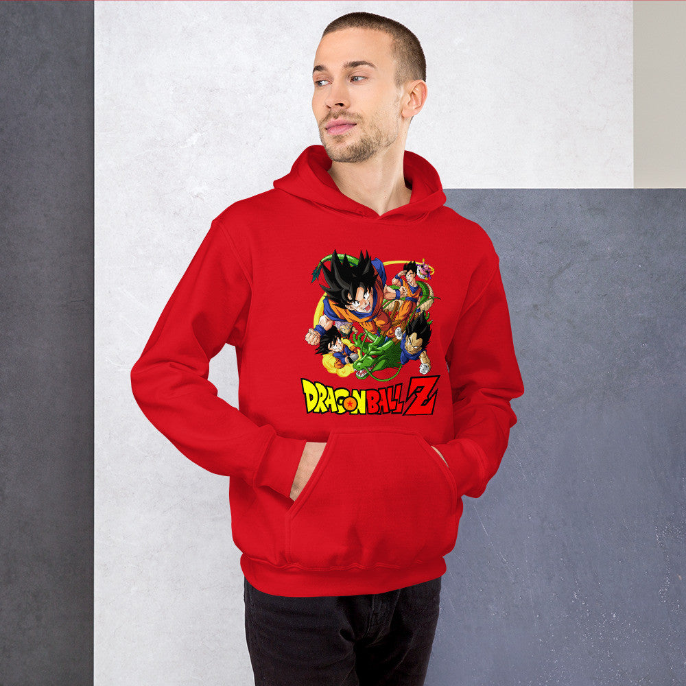 Dragon Ball Z Unisex Hoodie Goku, Vegeta, Gohan, Goten Graphic Anime Hoodie