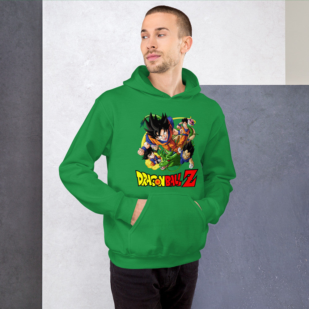 Dragon Ball Z Unisex Hoodie Goku, Vegeta, Gohan, Goten Graphic Anime Hoodie