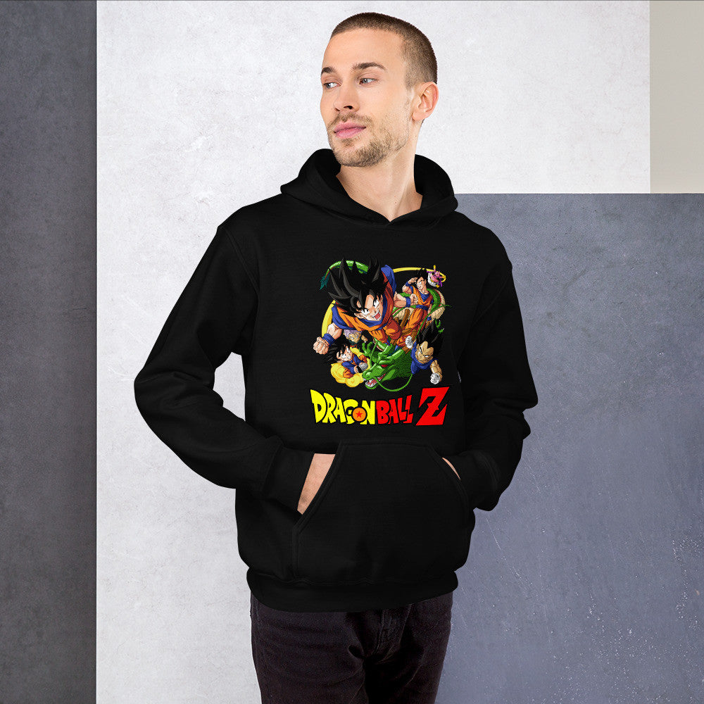 Dragon Ball Z Unisex Hoodie Goku, Vegeta, Gohan, Goten Graphic Anime Hoodie