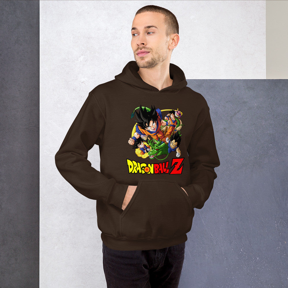 Dragon Ball Z Unisex Hoodie Goku, Vegeta, Gohan, Goten Graphic Anime Hoodie