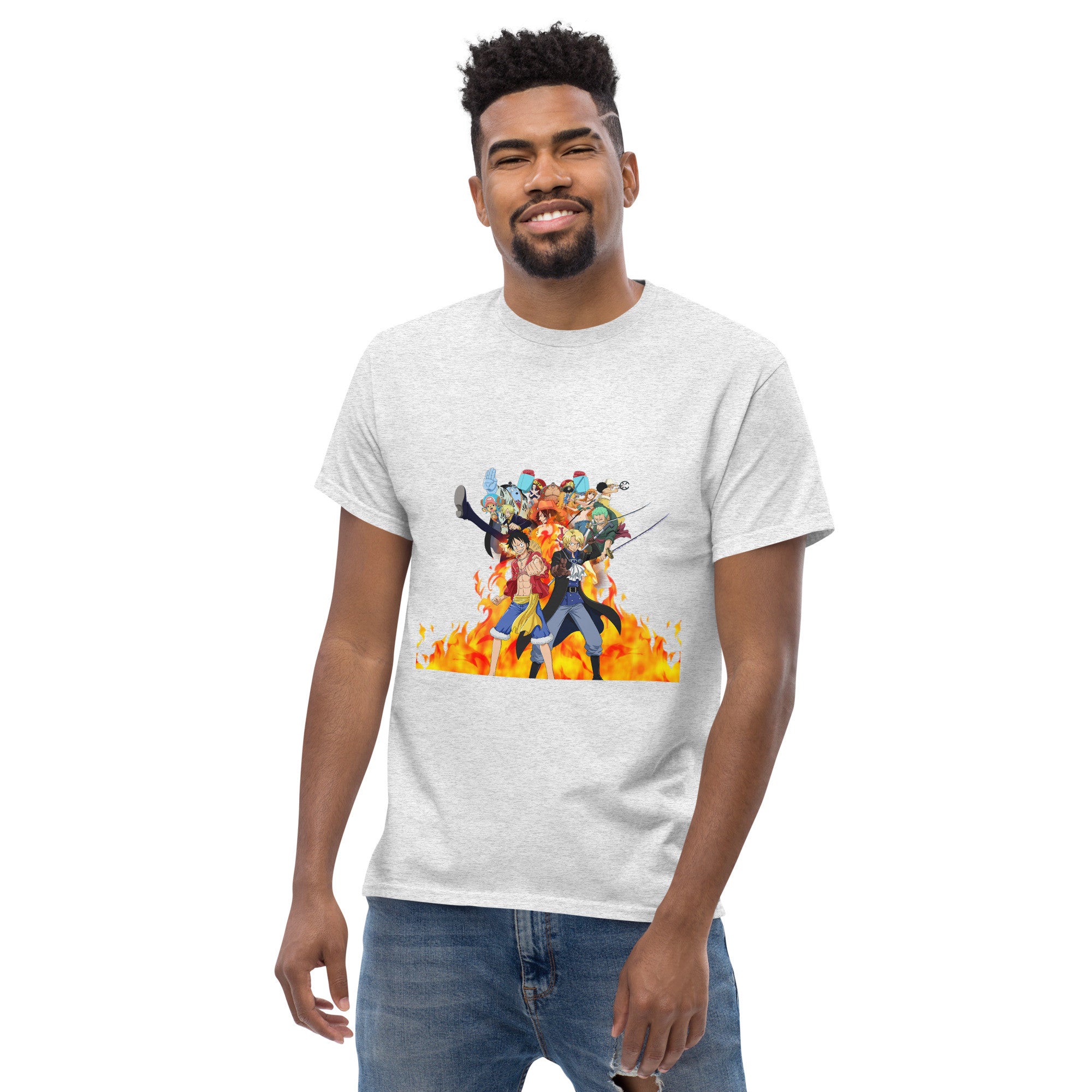One Piece tees Monkey D. Luffy, Nami, Roronoa Zoro, Shanksn Anime Graphic Tshirt