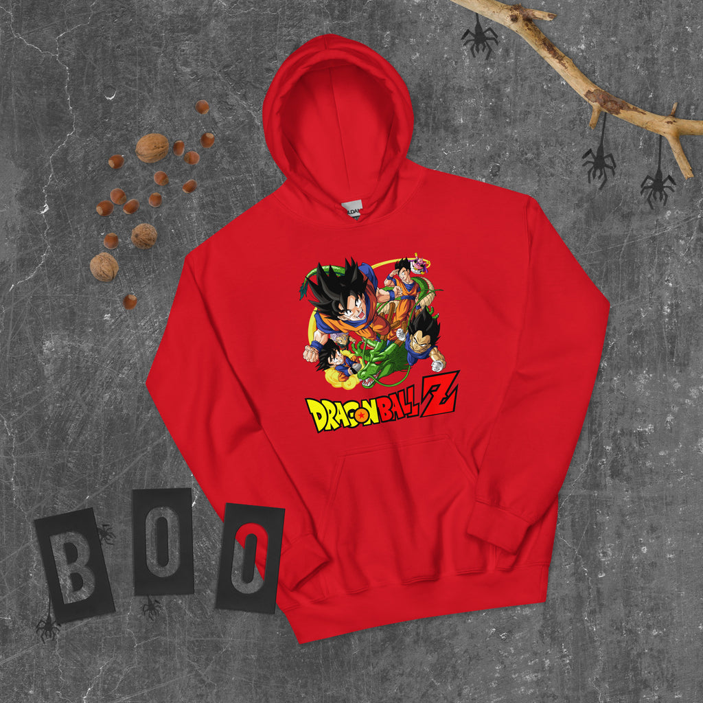 Dragon Ball Z Unisex Hoodie Goku, Vegeta, Gohan, Goten Graphic Anime Hoodie