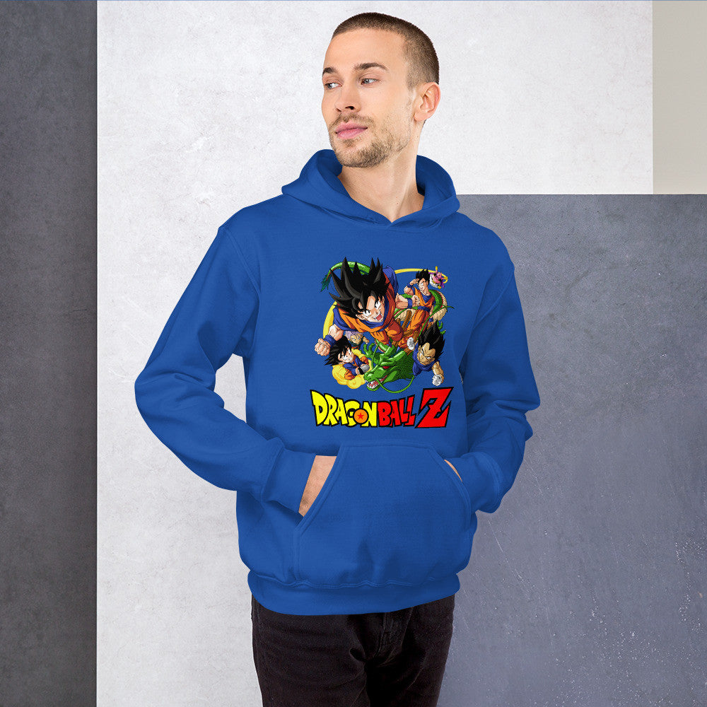 Dragon Ball Z Unisex Hoodie Goku, Vegeta, Gohan, Goten Graphic Anime Hoodie