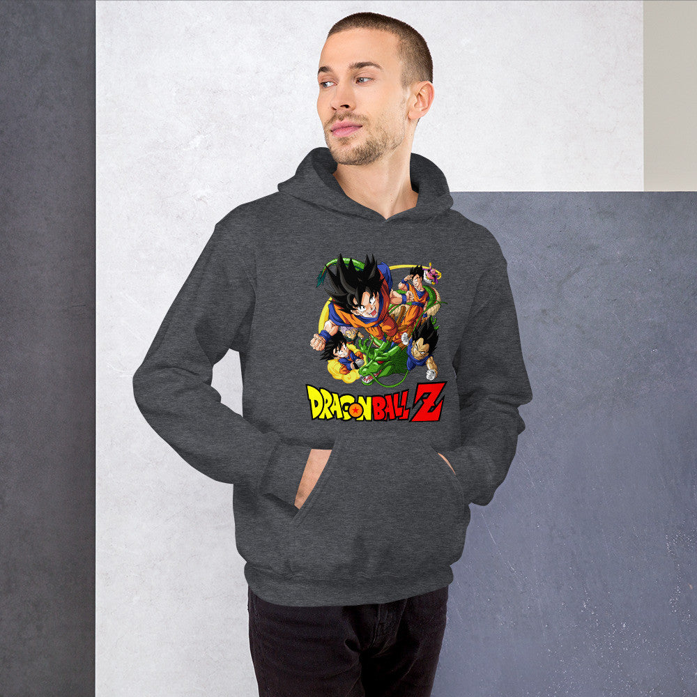 Dragon Ball Z Unisex Hoodie Goku, Vegeta, Gohan, Goten Graphic Anime Hoodie