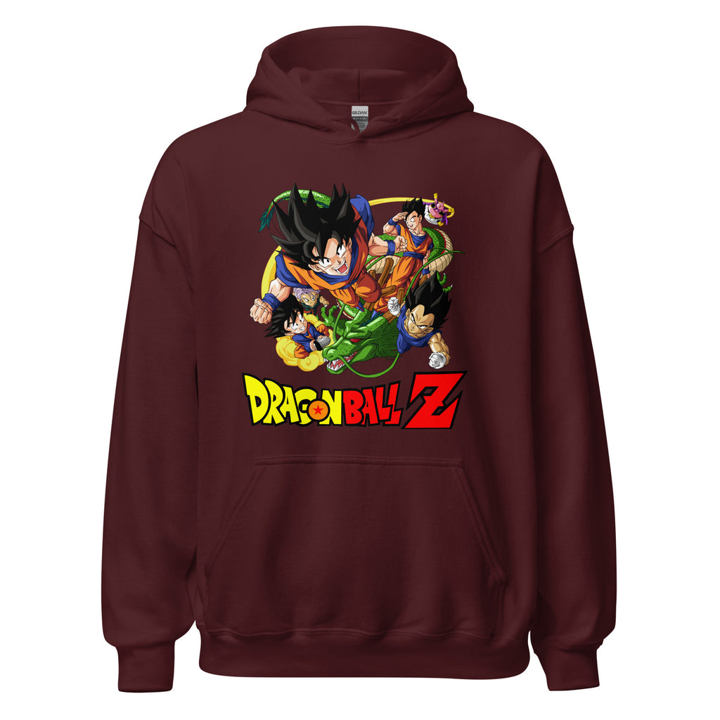 Dragon Ball Z Unisex Hoodie Goku, Vegeta, Gohan, Goten Graphic Anime Hoodie