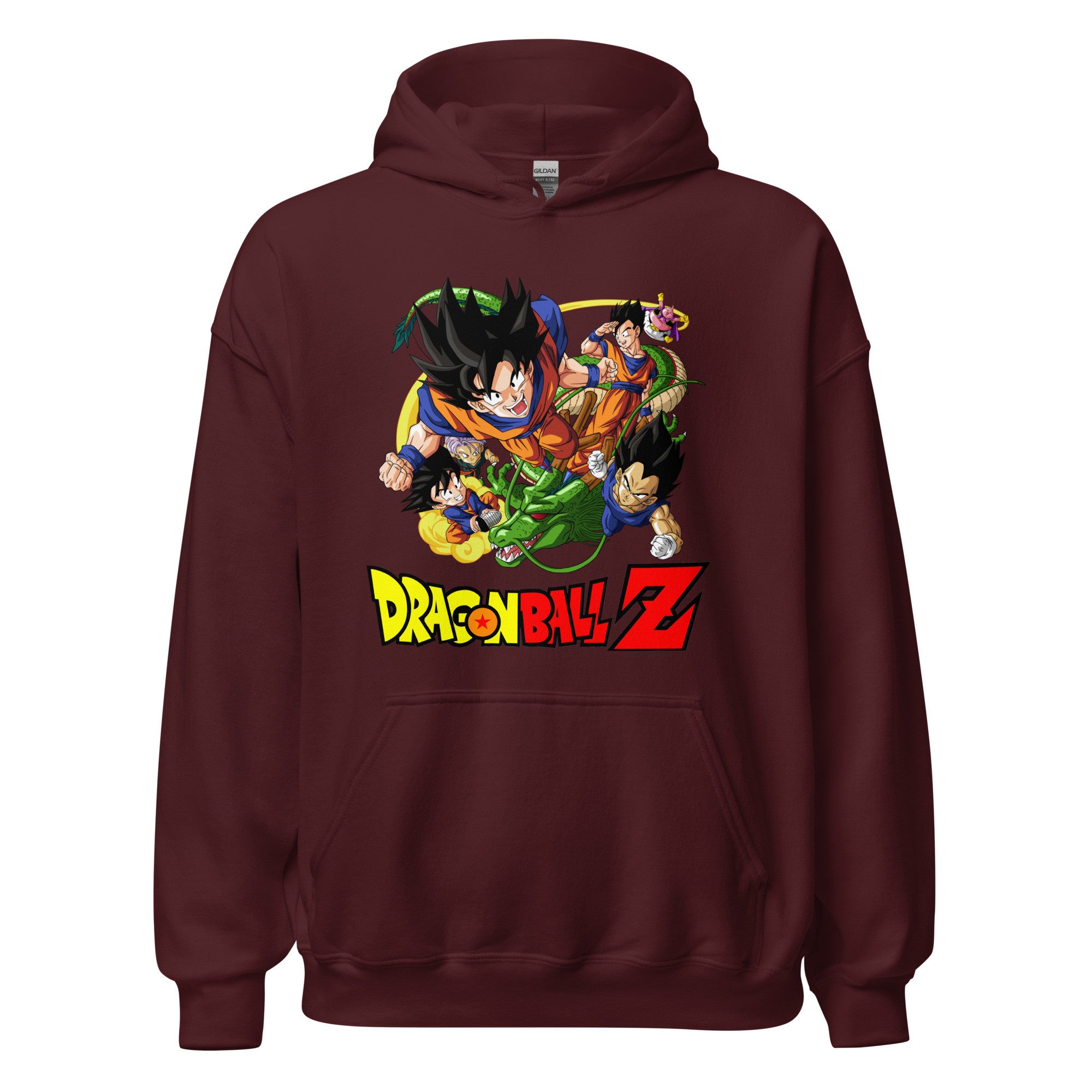 Dragon Ball Z Unisex Hoodie Goku, Vegeta, Gohan, Goten Graphic Anime Hoodie